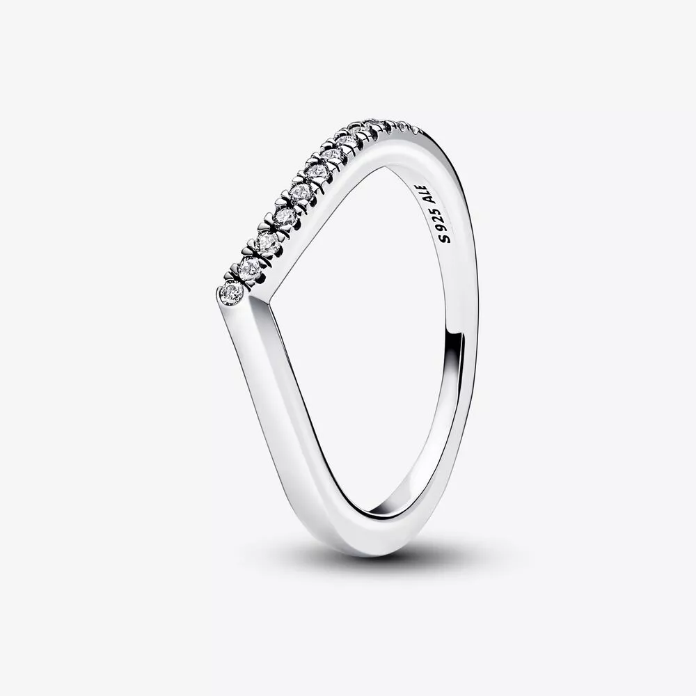 anillo pandora timeless wish con medias luces brillantes 192394c01