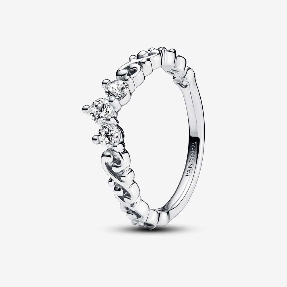 anillo tiara con espiral real de pandora 192232c01