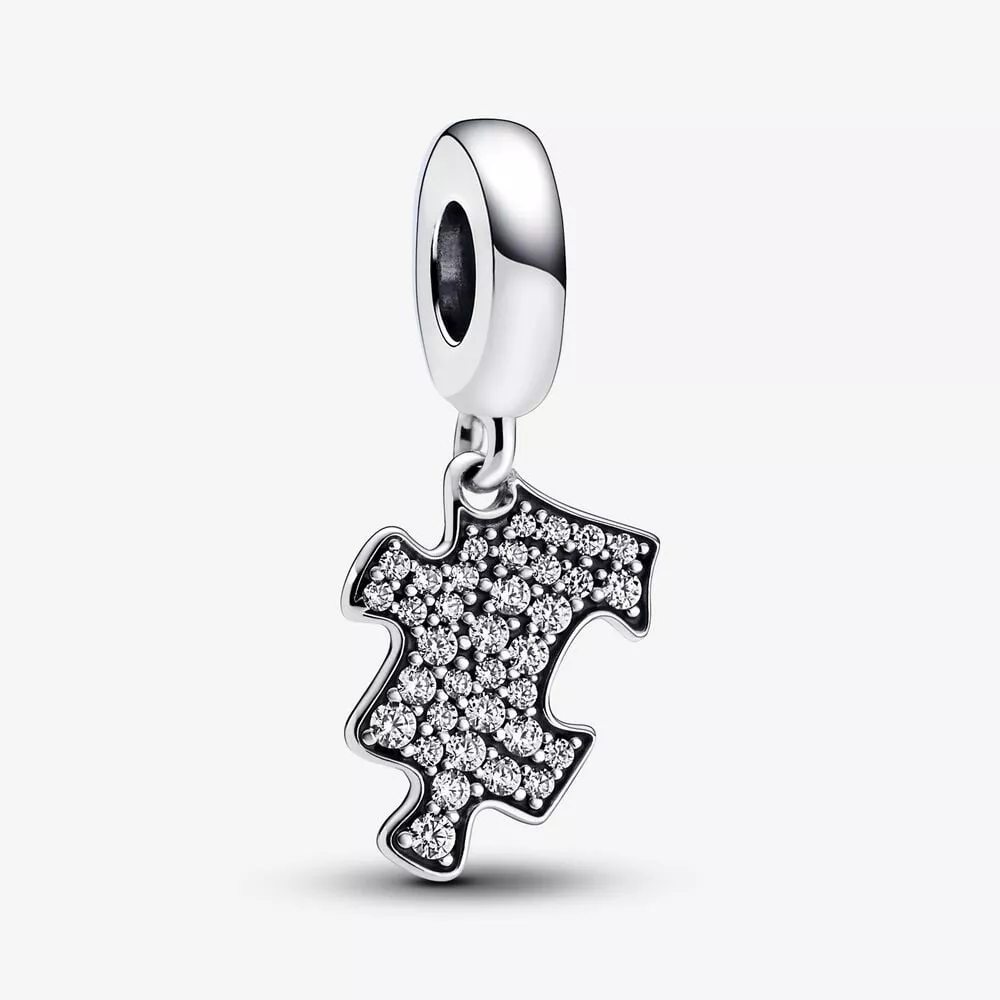 charm colgante con pieza de rompecabezas brillante de pandora 792241c01