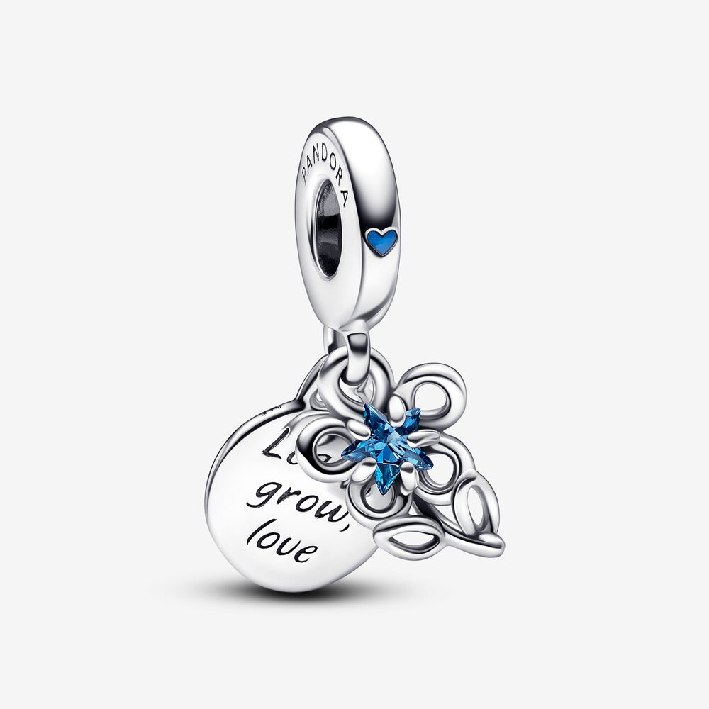 charm colgante doble con flor eciente de pandora 792293c01