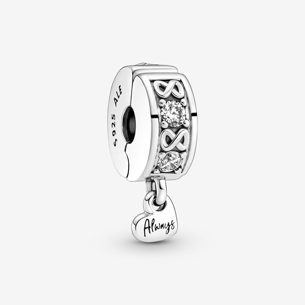 charm con clip con diseño de familia always pavé de pandora 791151c01