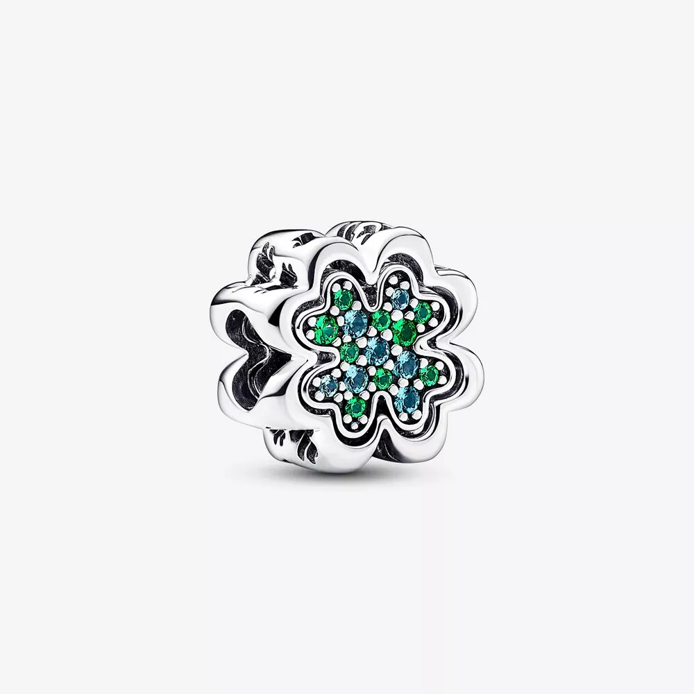 charm de trébol de cuatro hojas divisible de pandora 792752c01