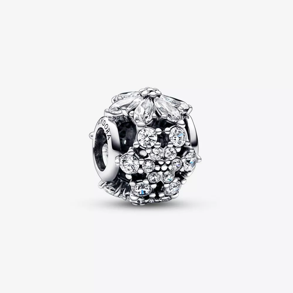 charm redondo con racimo de herbario brillante de pandora 792383c01