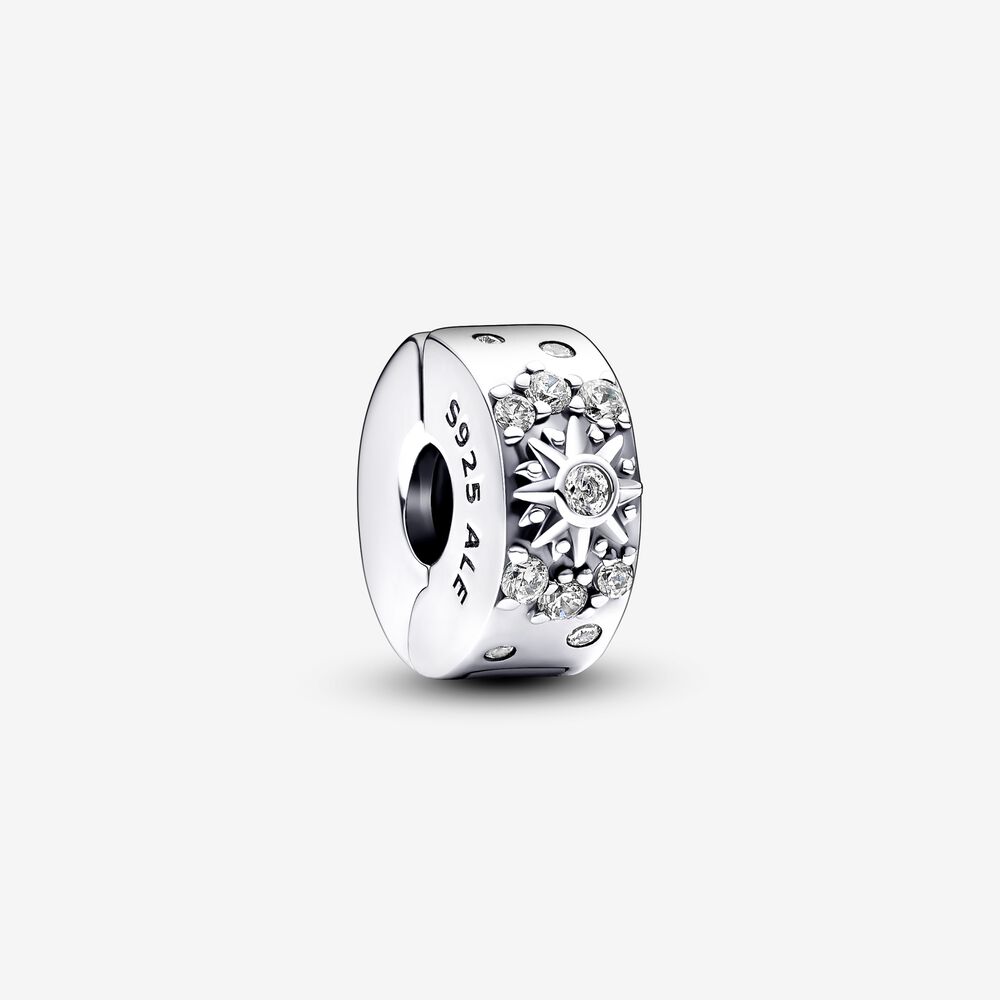 clip de plata de ley con diseño de sol y luna de pandora 792841c01