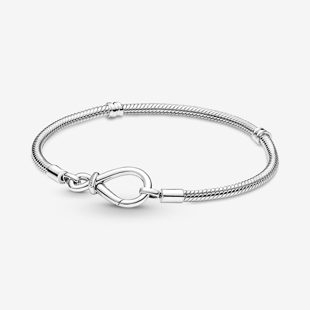 pulsera de cadena con serpiente y nudo infinito de pandora moments 590792c00