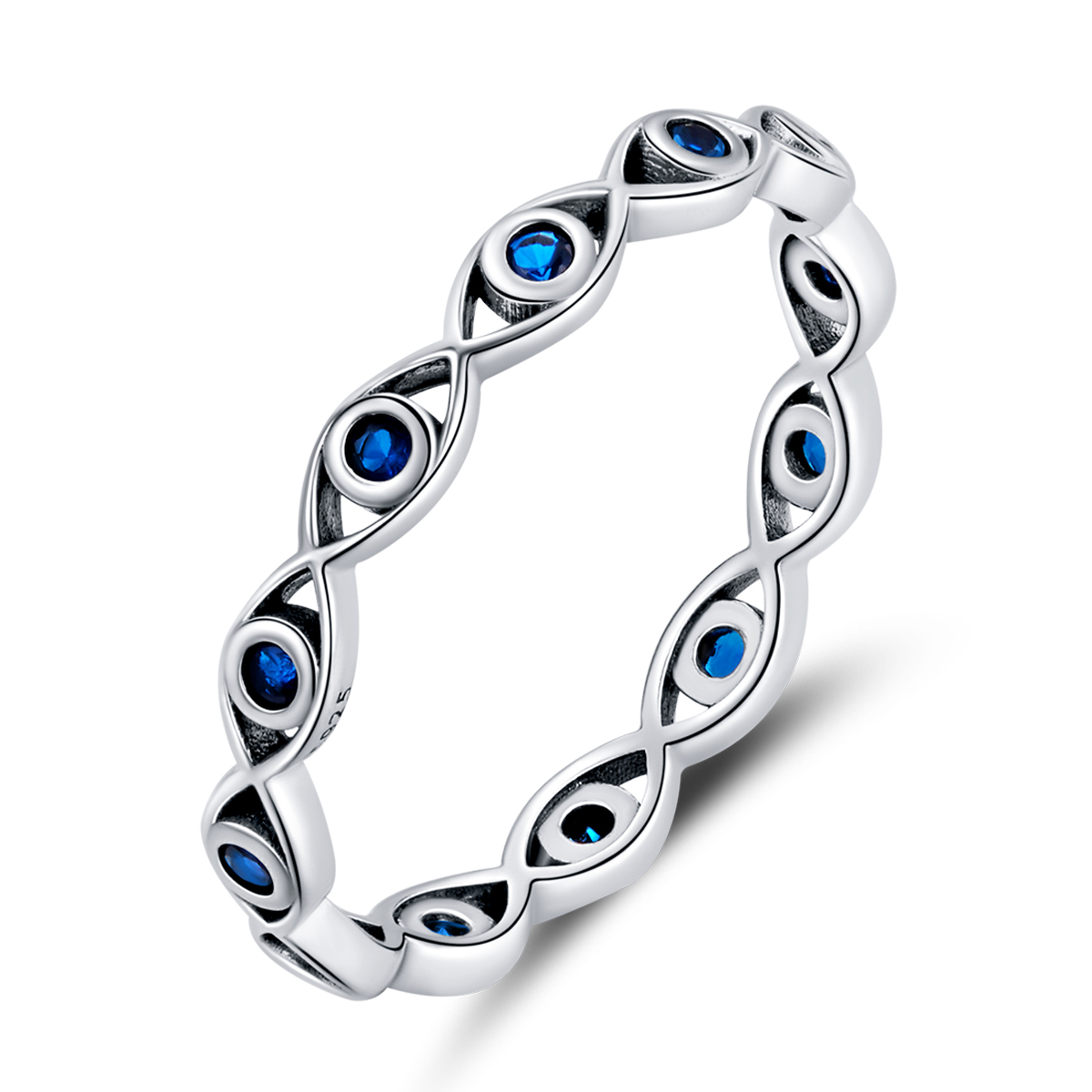 anillo de ojo de diablo estilo pandora bsr212