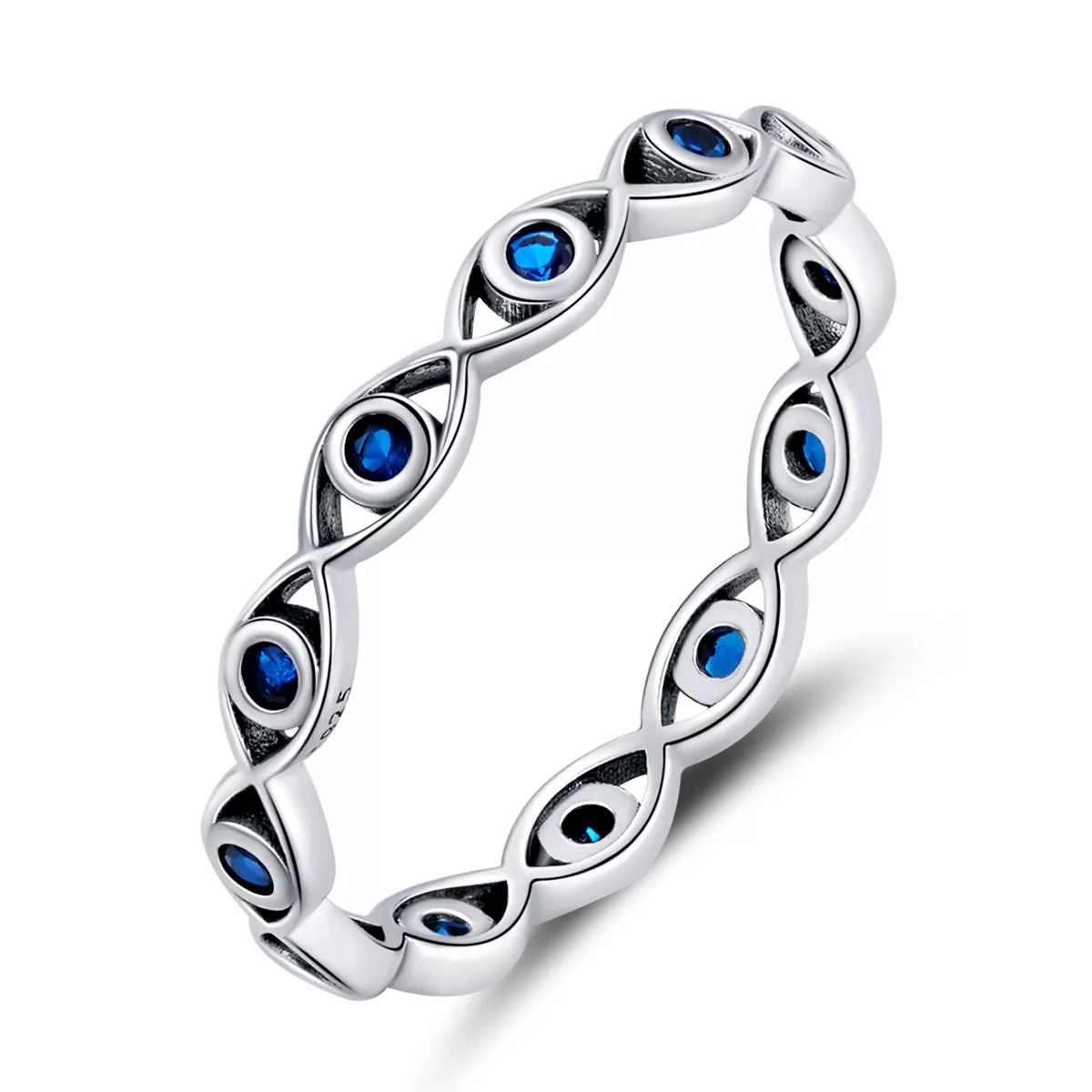 anillo de ojo de diablo estilo pandora bsr212