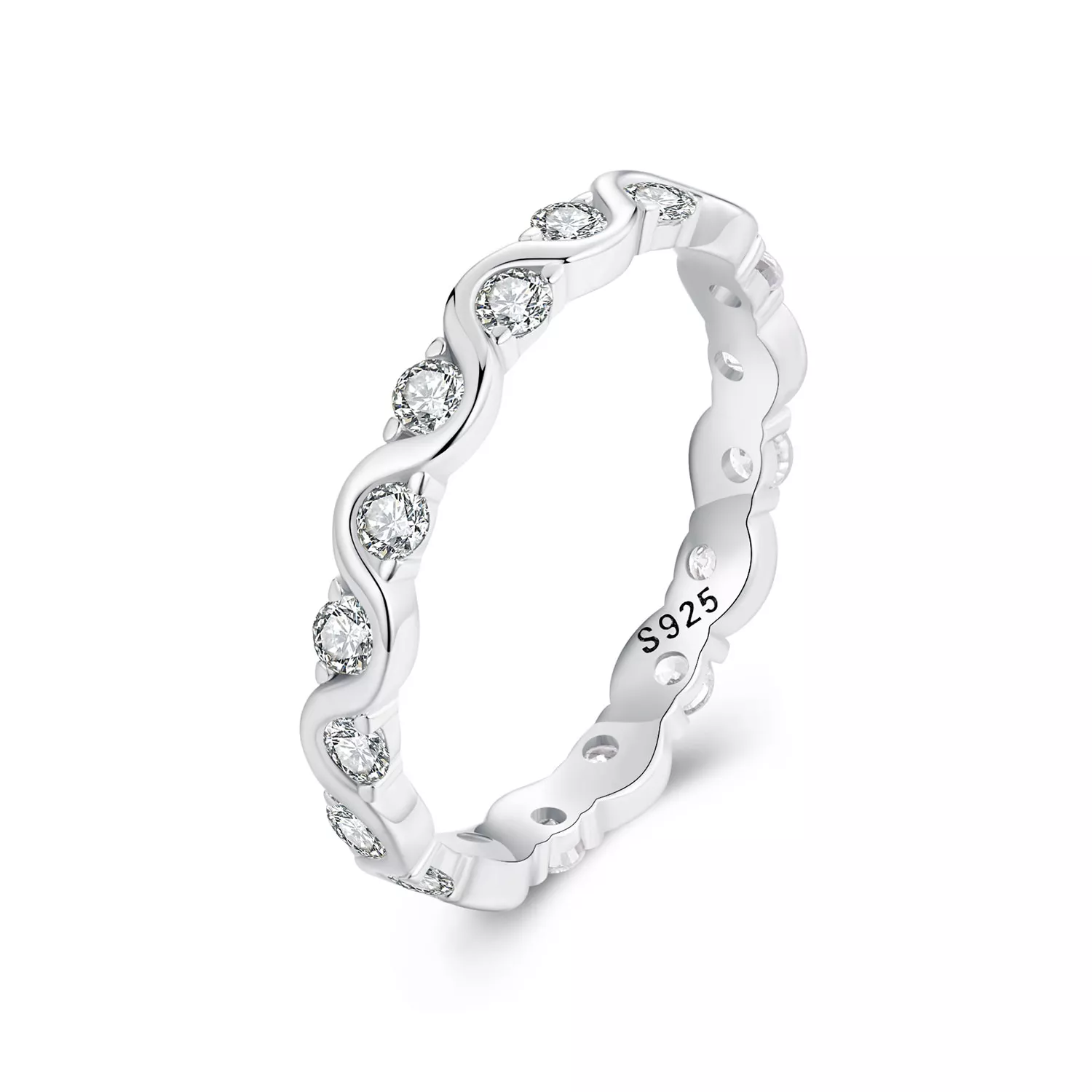 anillo de olas estilo pandora bsr515