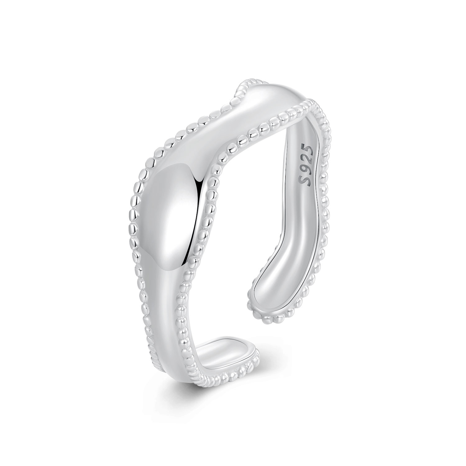 anillo de olas estilo pandora scr1002 e