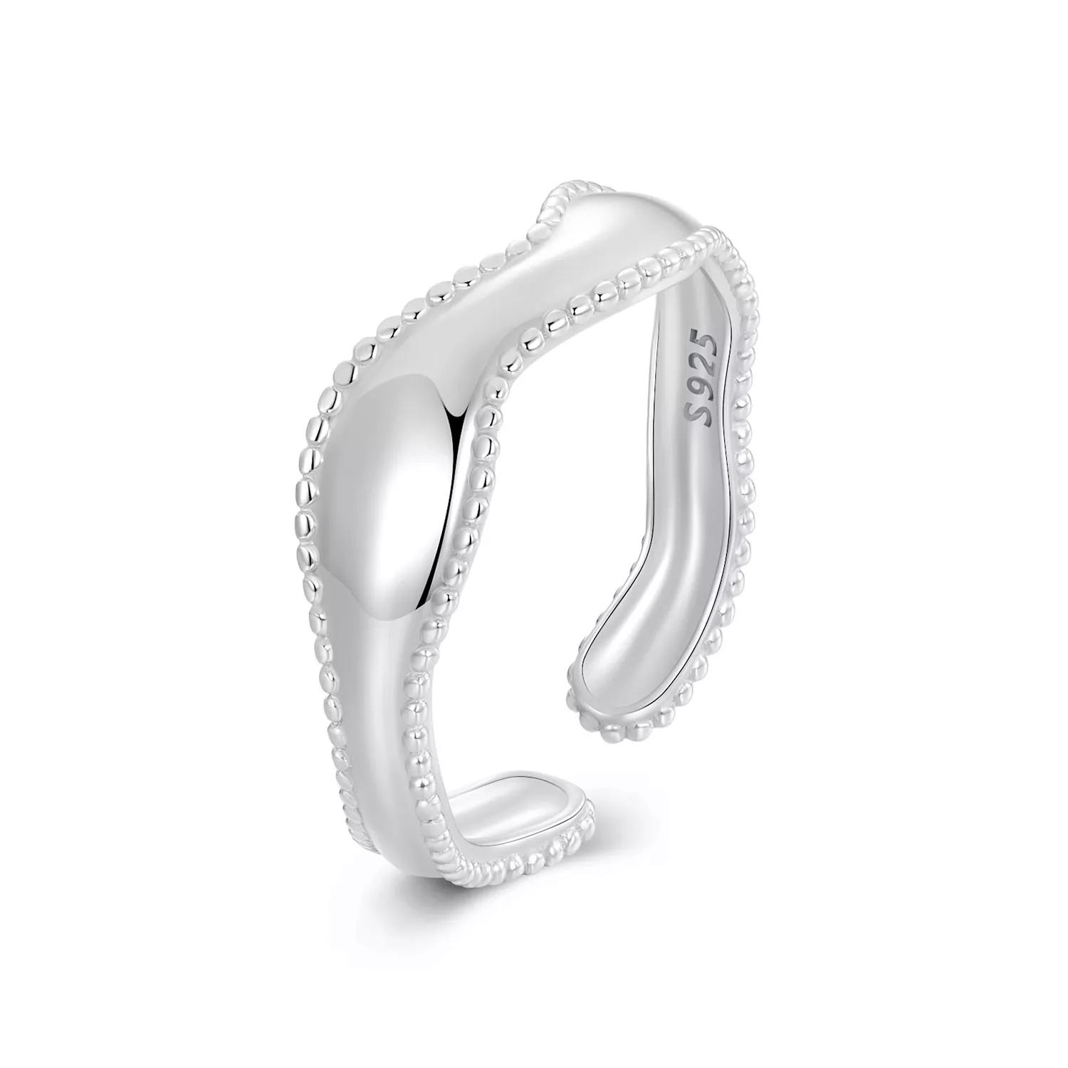 anillo de olas estilo pandora scr1002 e