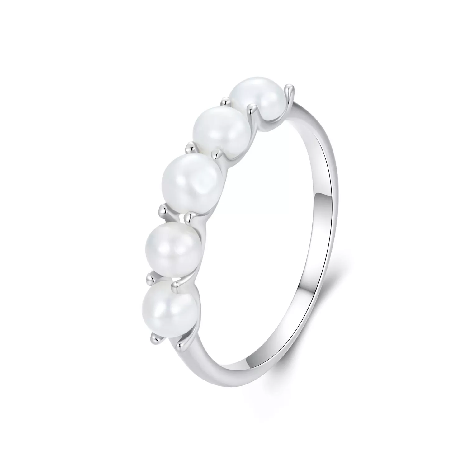 anillo de perla natural estilo pandora bsr510