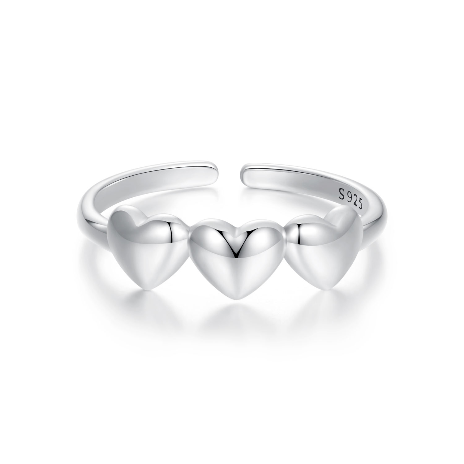 anillo en forma de corazón estilo pandora scr1001 e