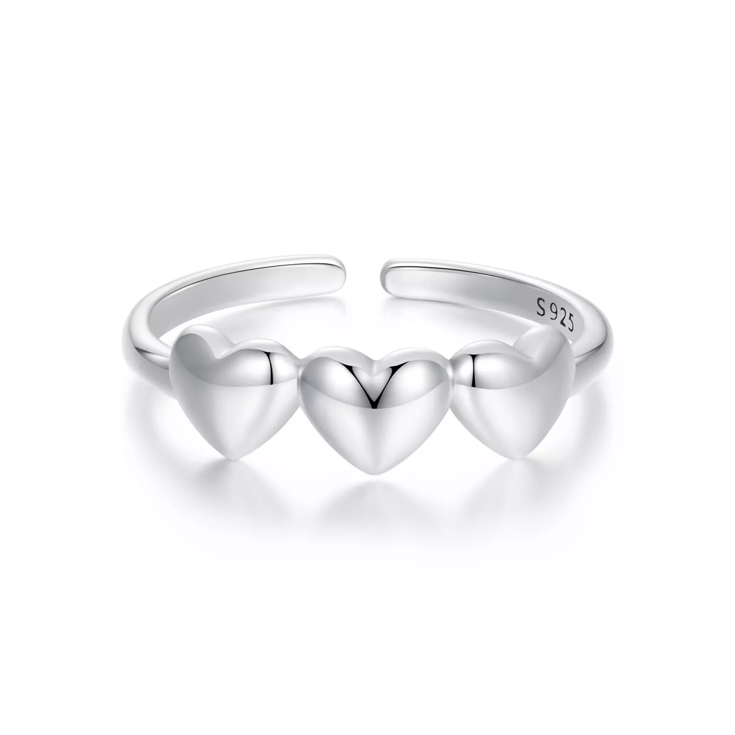 anillo en forma de corazón estilo pandora scr1001 e