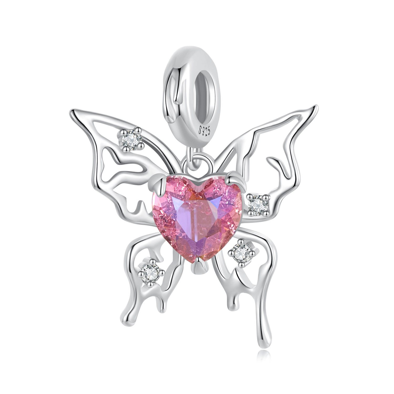 charm de mariposa sangrienta estilo pandora scc2696