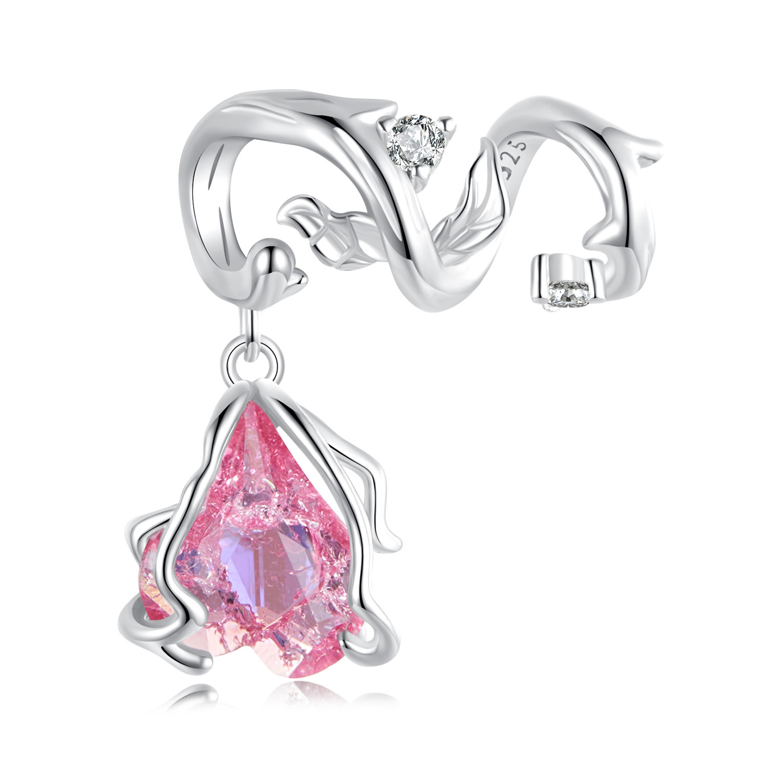 charm de rosa marchita estilo pandora scc2697