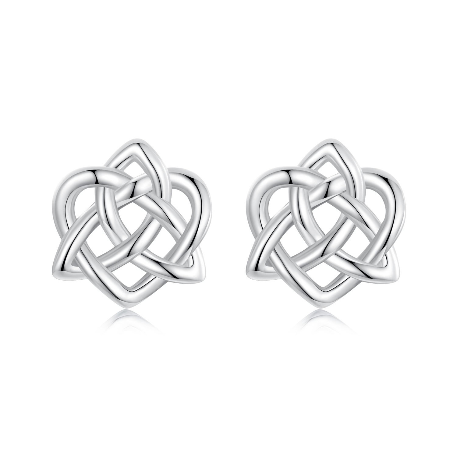 pendientes con nudo celta estilo pandora bse958