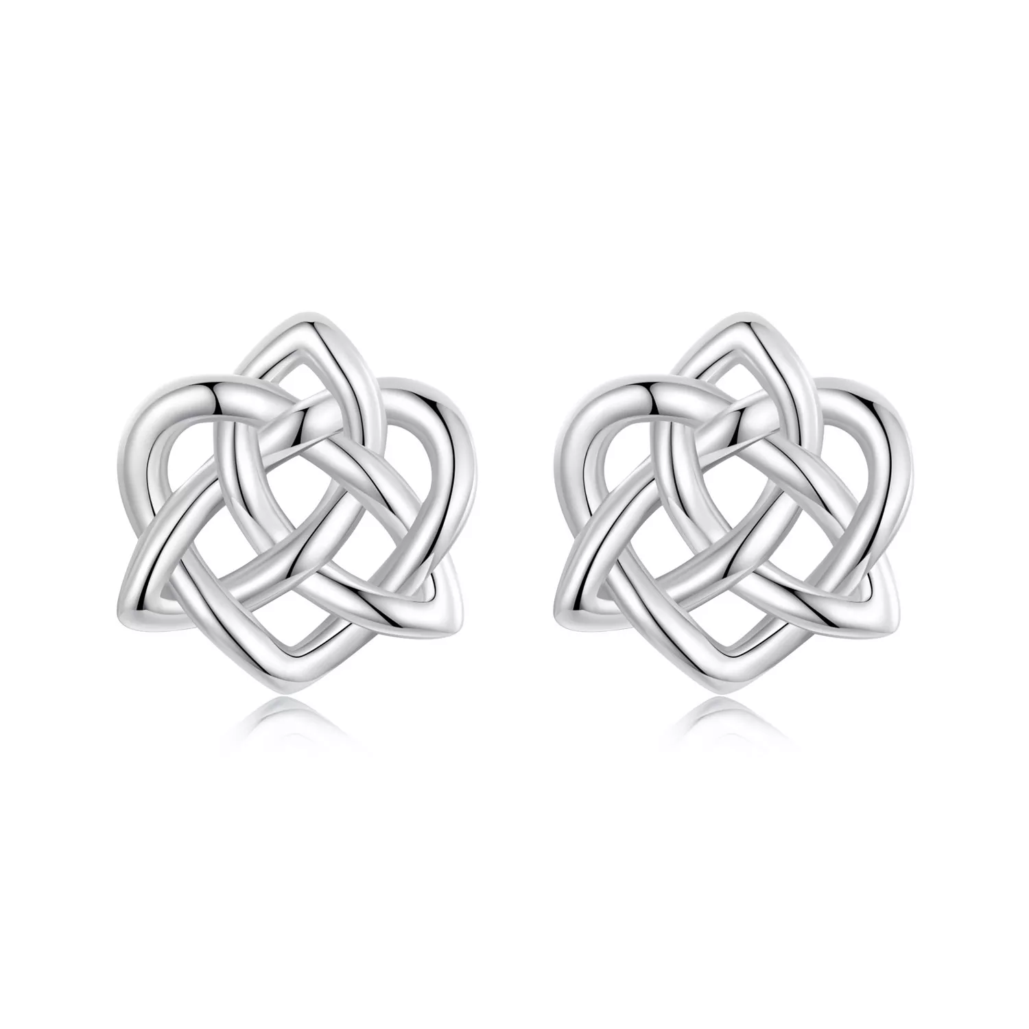pendientes con nudo celta estilo pandora bse958