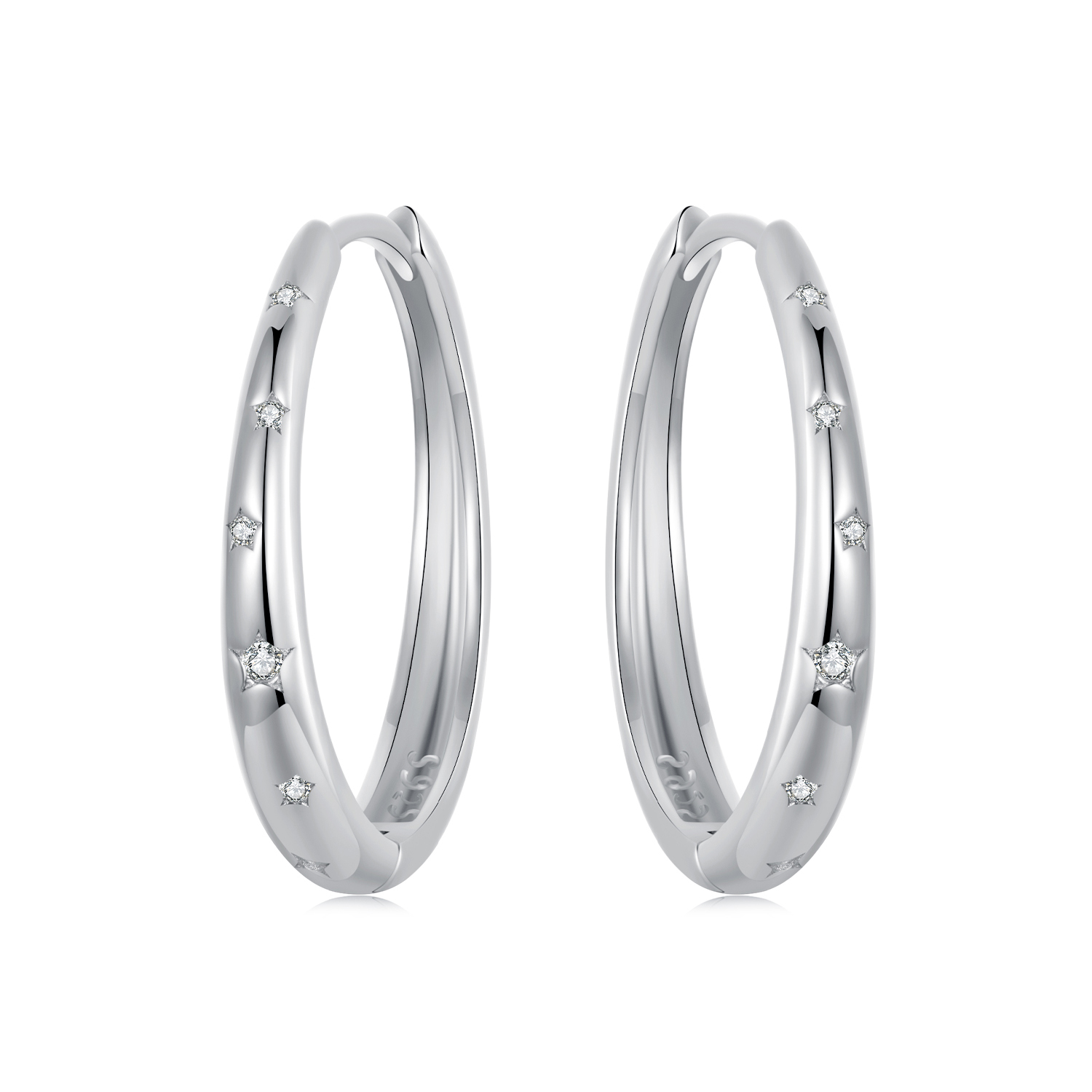 pendientes de estrella estilo pandora bse956