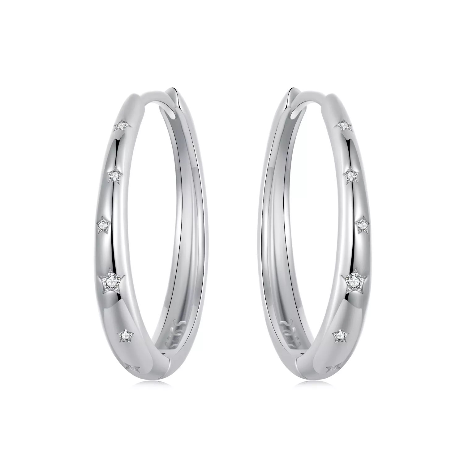 pendientes de estrella estilo pandora bse956