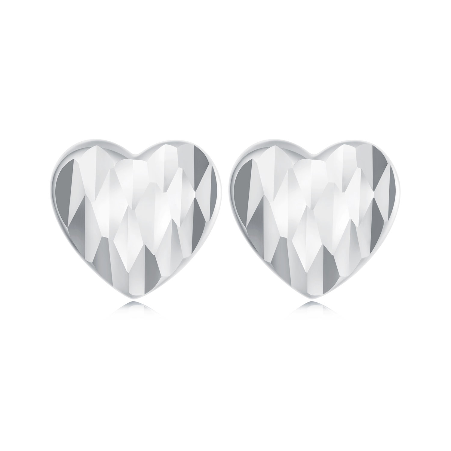 pendientes de flores en forma de corazón estilo pandora sce1703