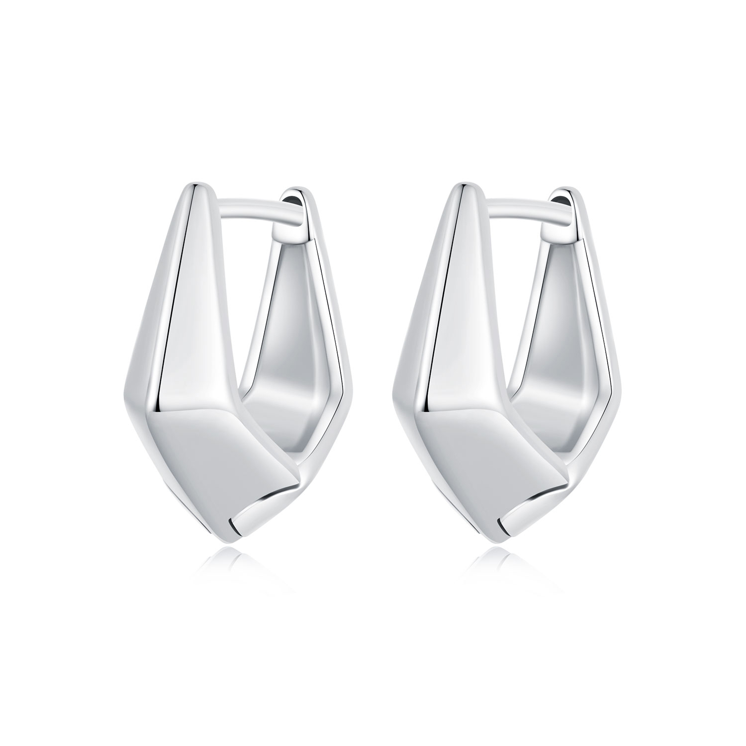 pendientes geométricos exquisitos estilo pandora sce1704