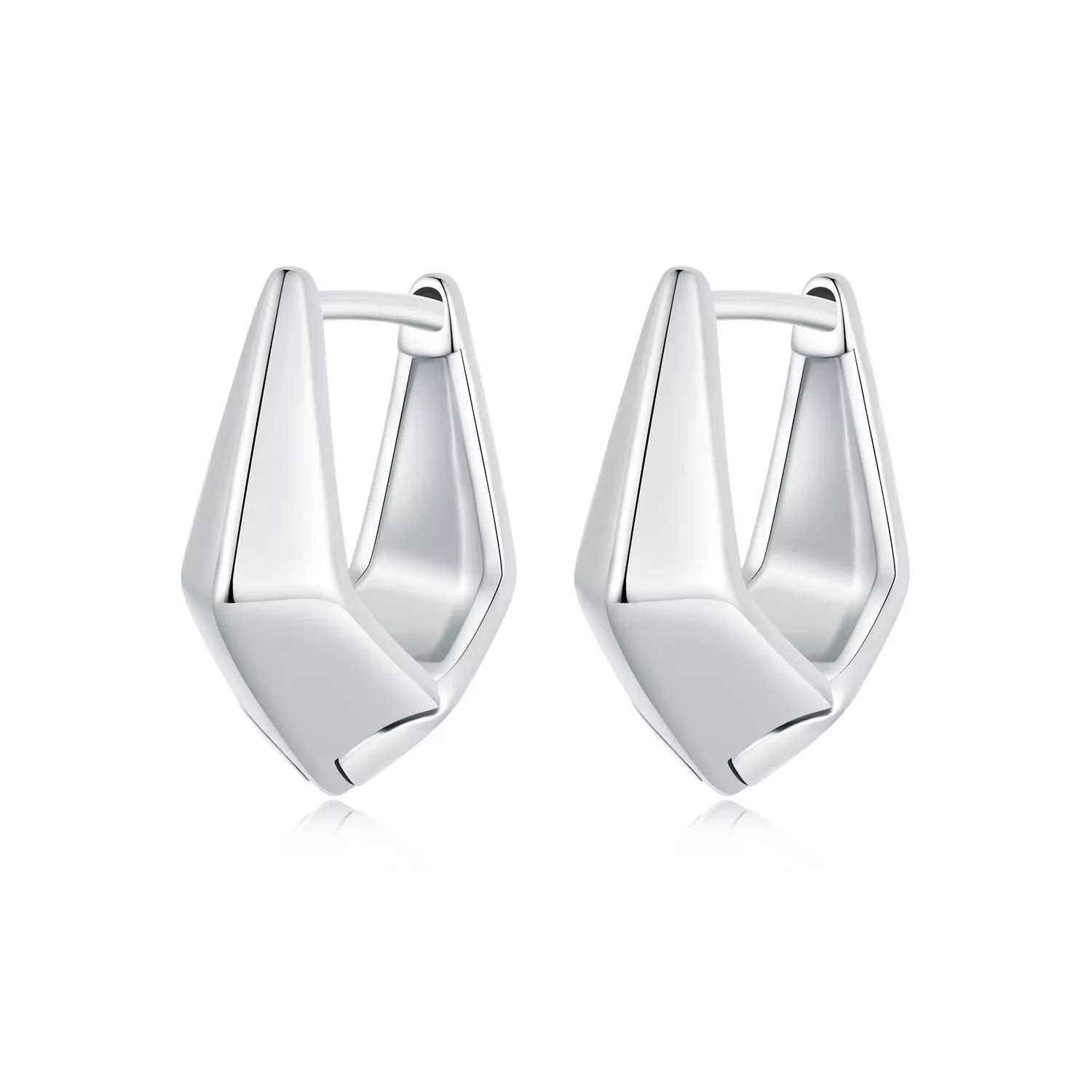 pendientes geométricos exquisitos estilo pandora sce1704