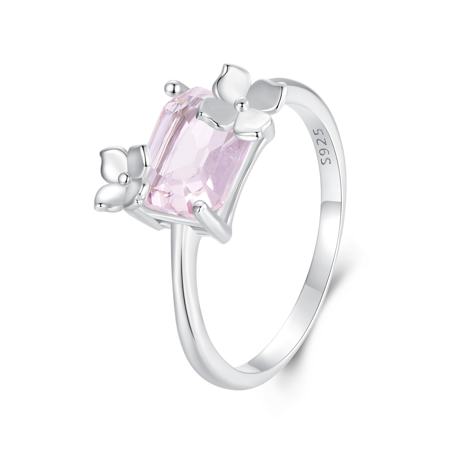 anillo de flores estilo pandora scr1012