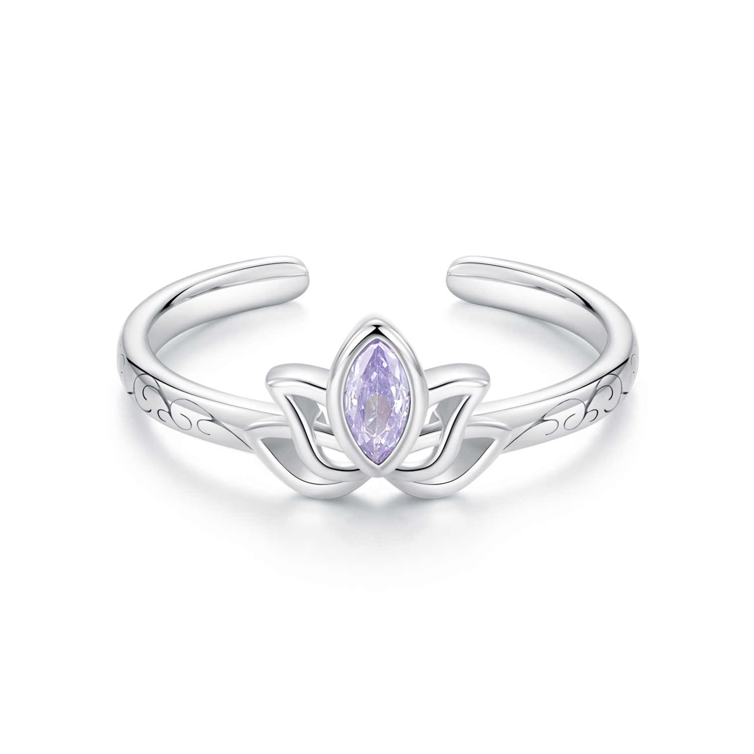 anillo de loto estilo pandora scr1020 e