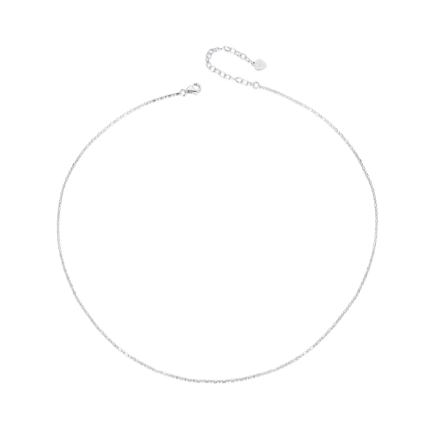 cadena básica con purpurina fina estilo pandora bsa006