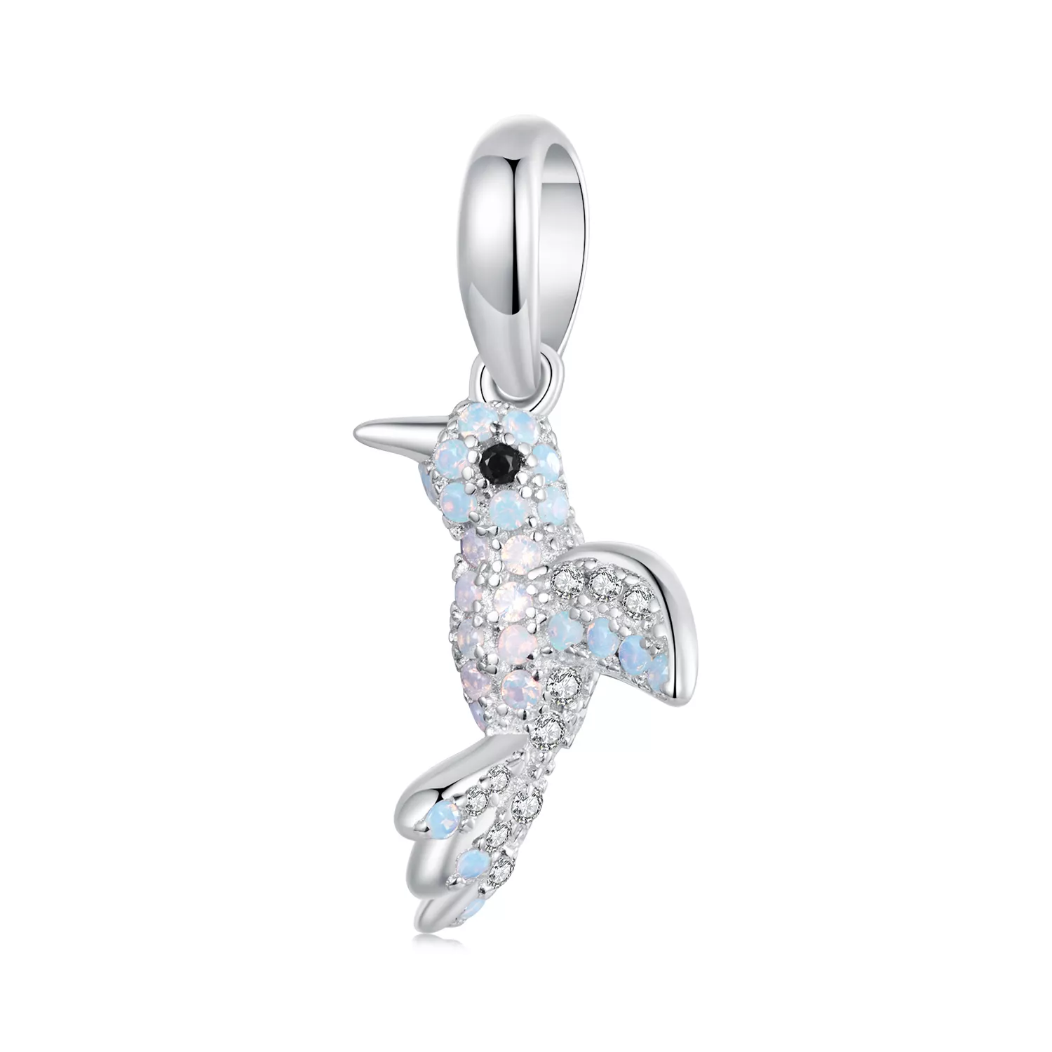 colgante de pájaro con incrustaciones estilo pandora bsc993