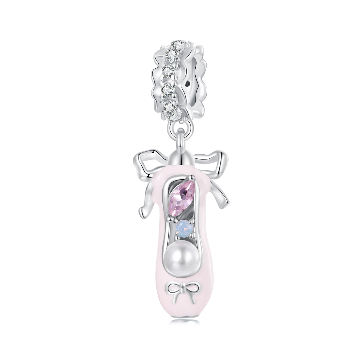 colgante de zapatilla de ballet estilo pandora scc2761
