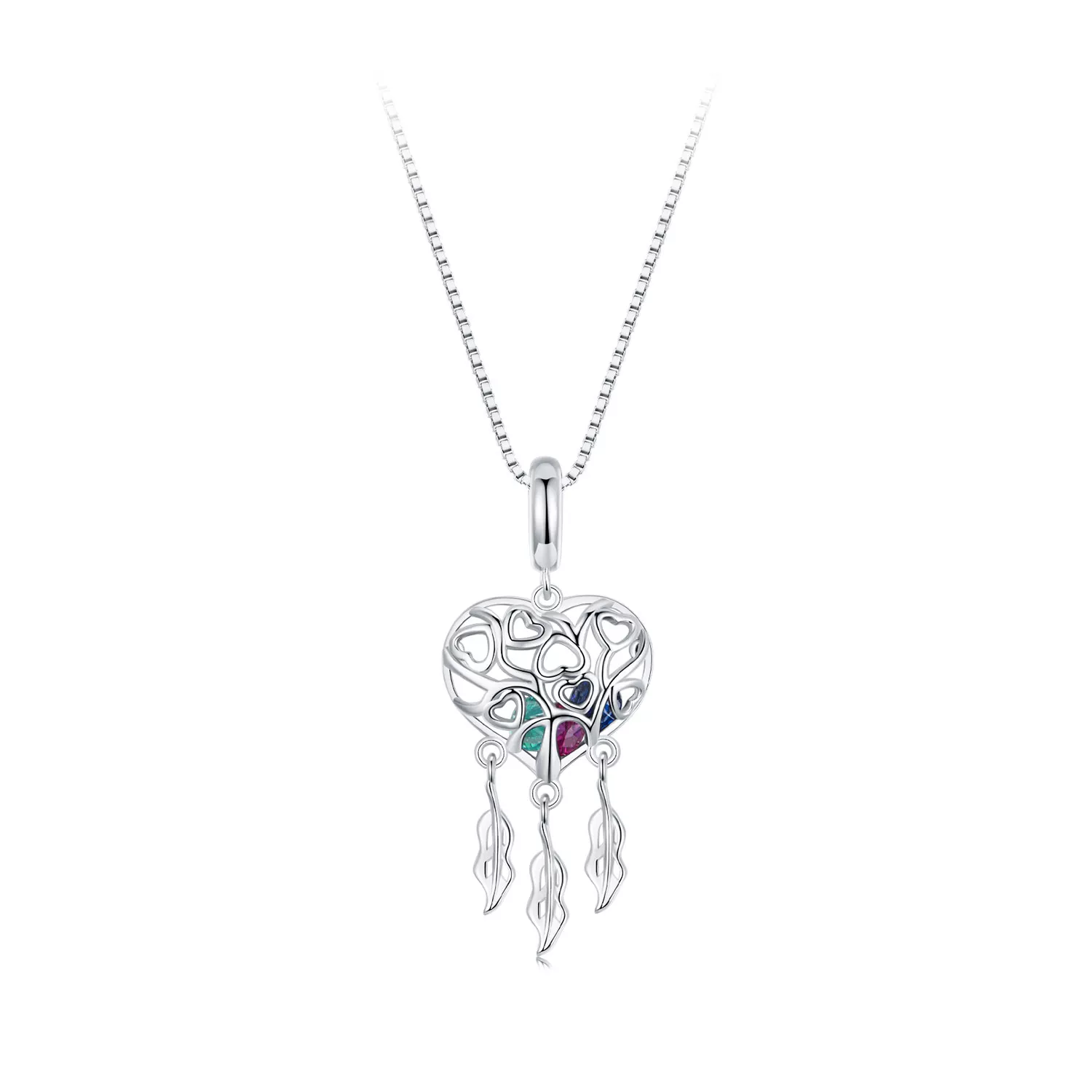collar atrapasueños con árbol de la vida del amor estilo pandora scn519