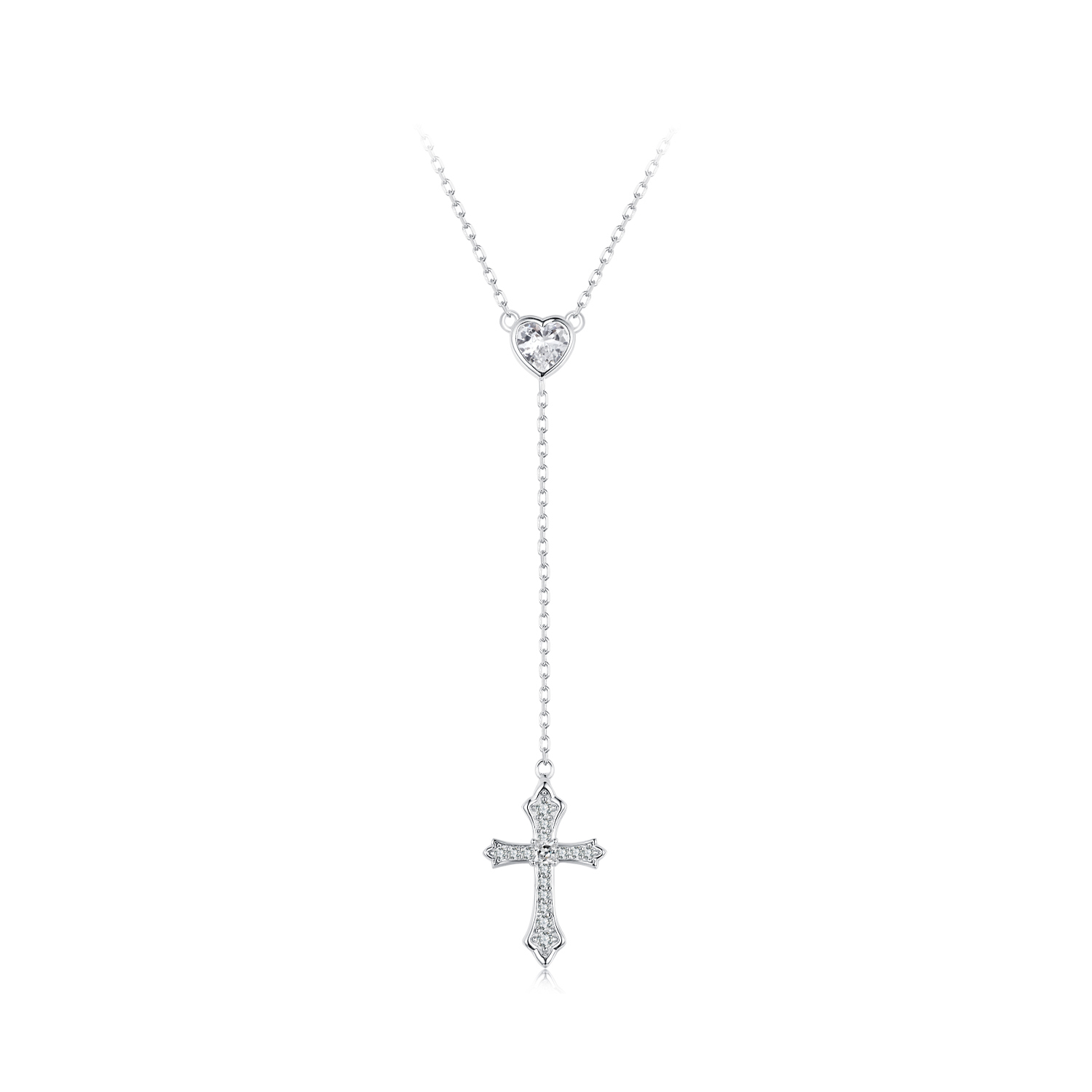 collar con cruz estilo pandora bsn384