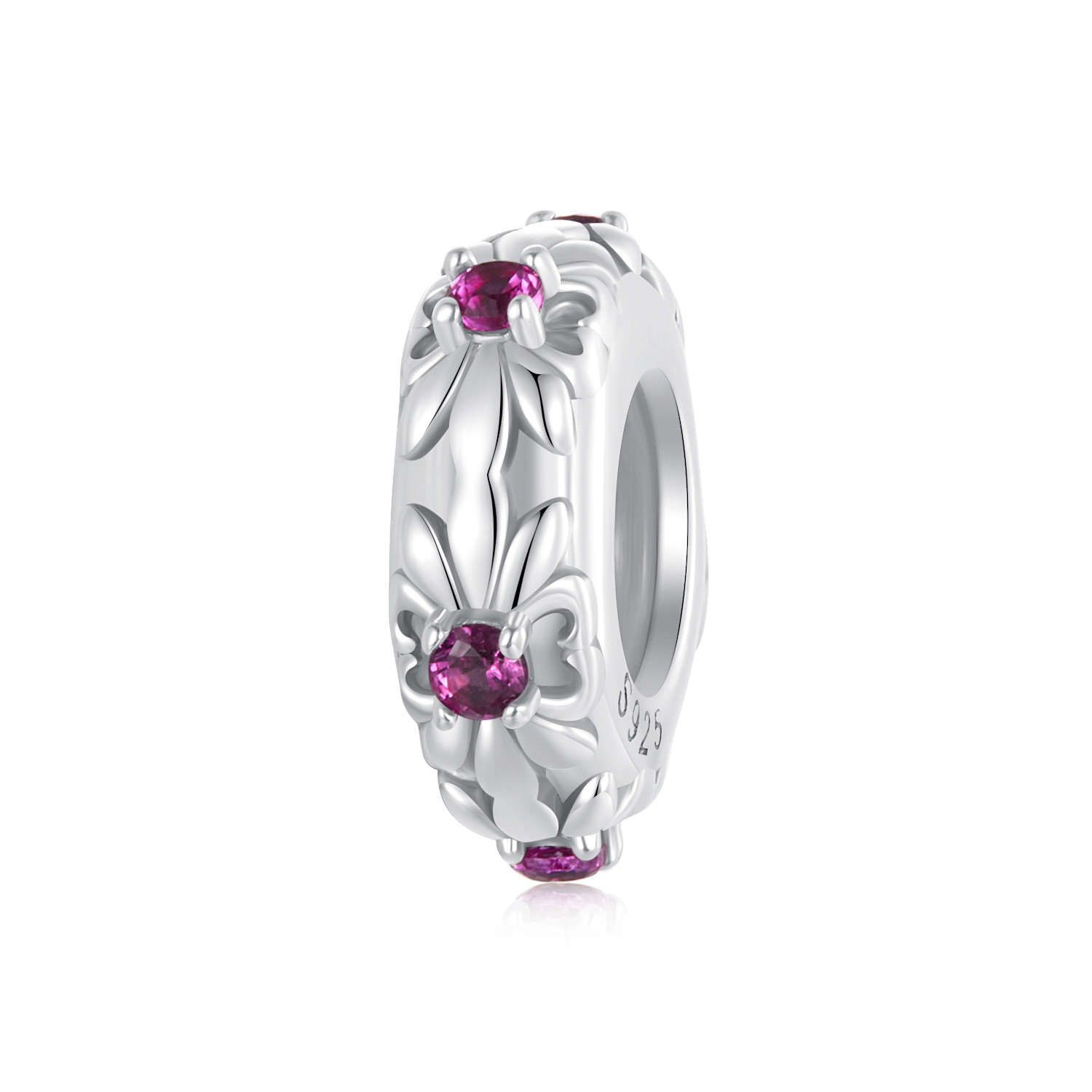 cuentas espaciadoras de silicona estilo retro iris de pandora scc2756