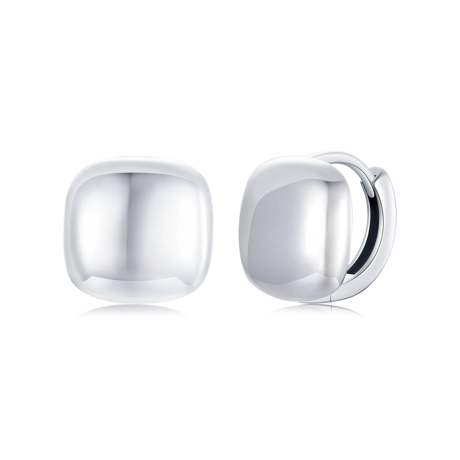 pendientes cuadrados estilo pandora bse973