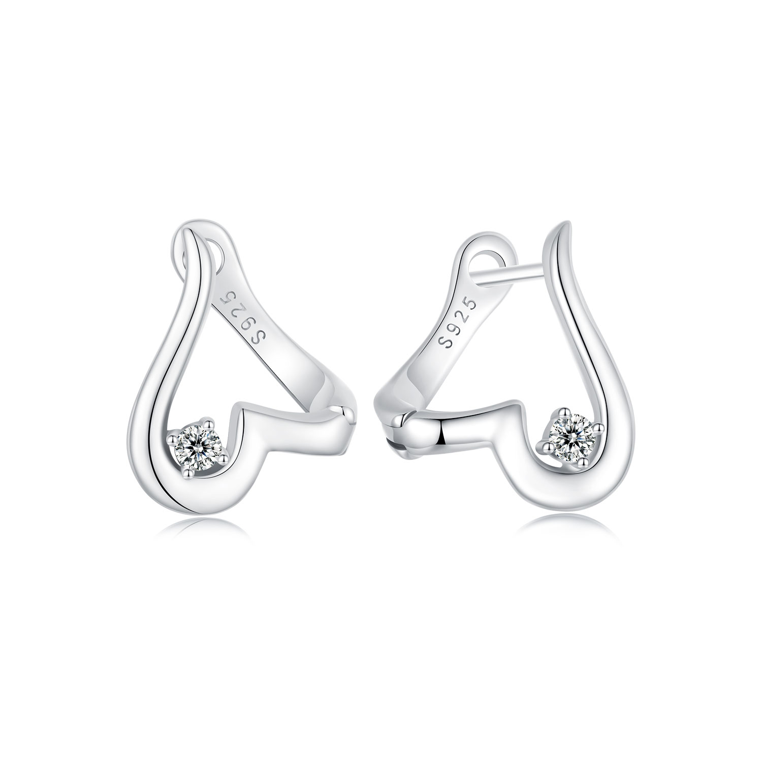 pendientes de amor estilo pandora bse970