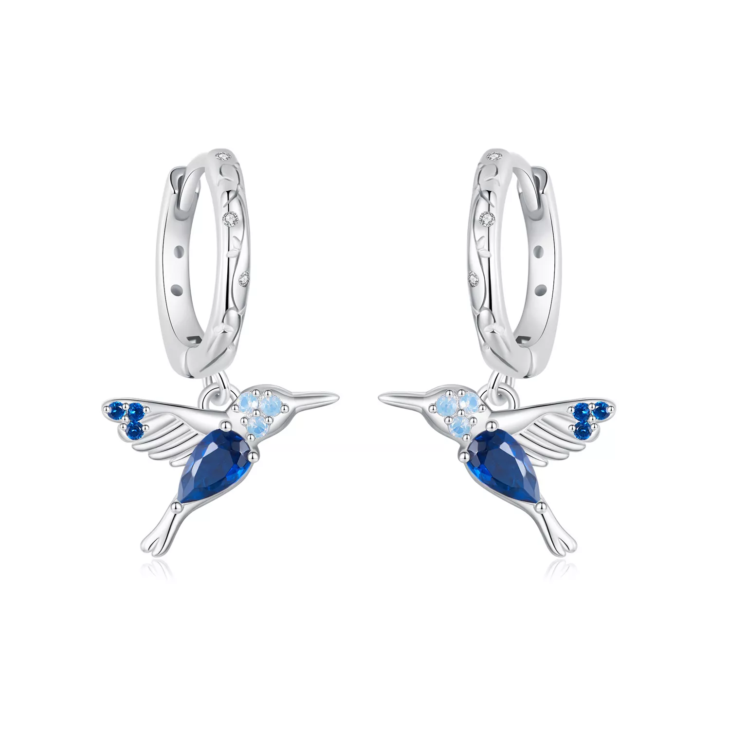 pendientes de colibrí estilo pandora bse985