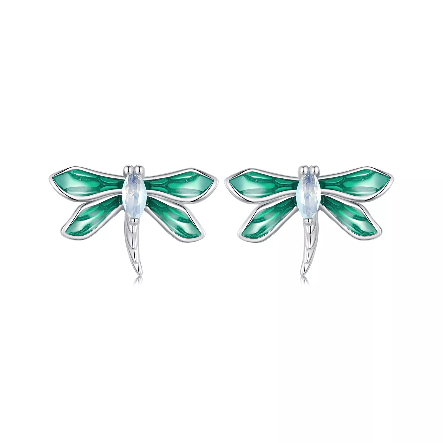 pendientes de libélula estilo pandora bse988