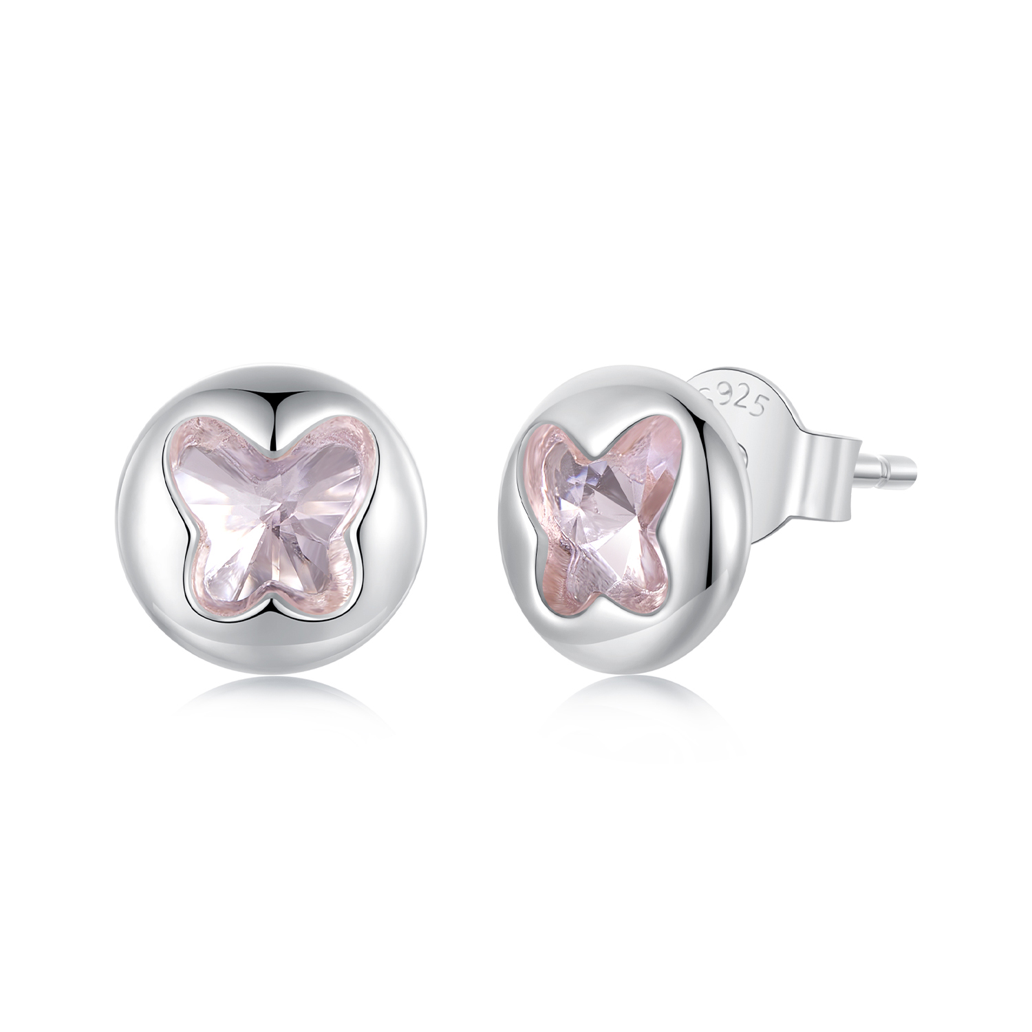 pendientes de mariposa estilo pandora sce1730