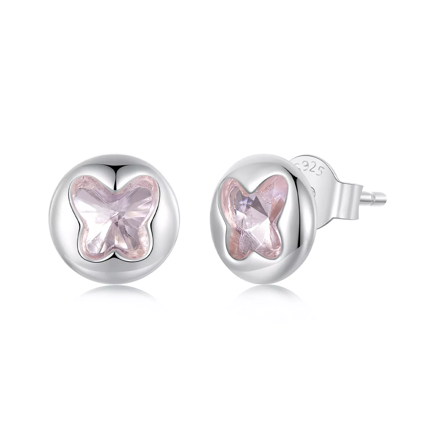 pendientes de mariposa estilo pandora sce1730
