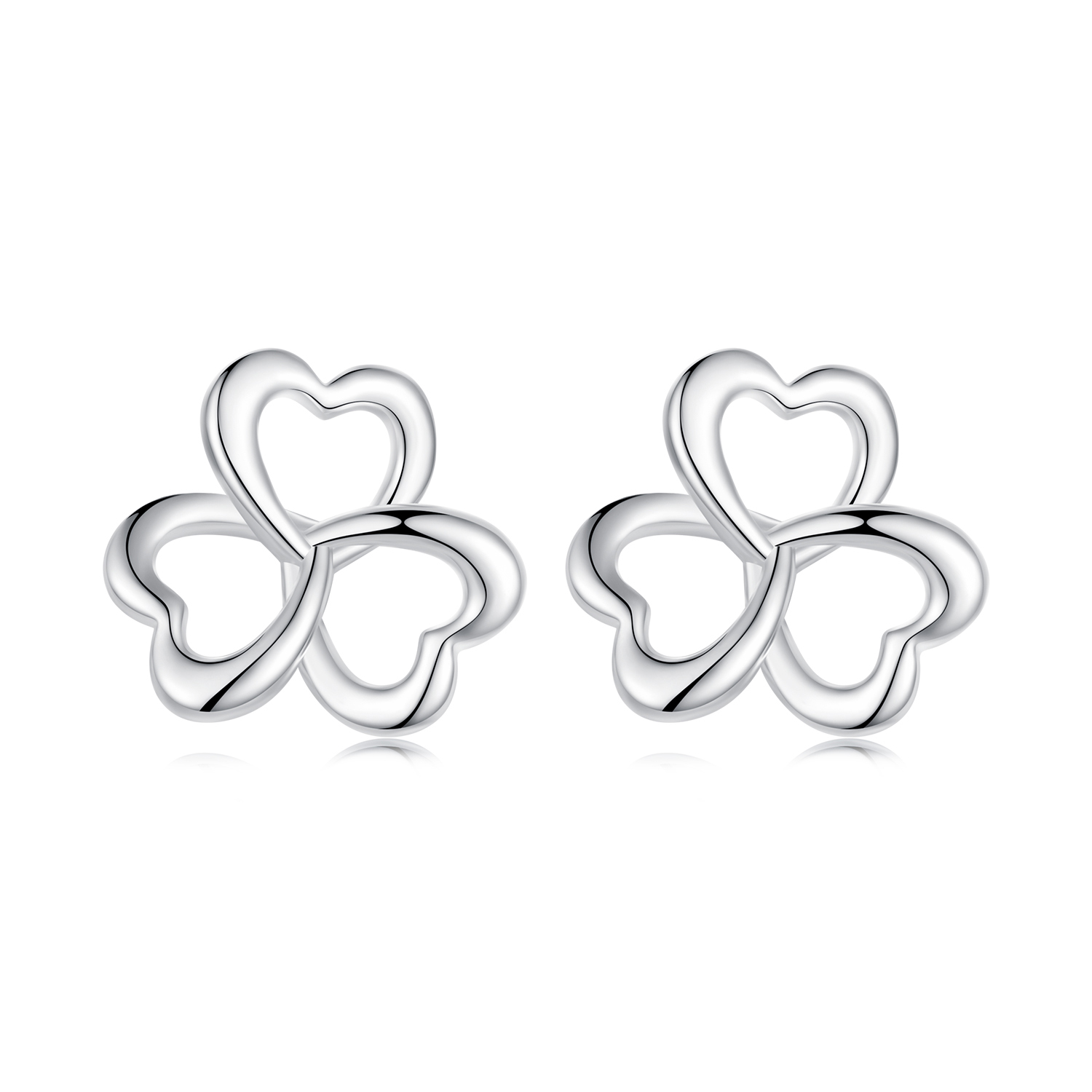 pendientes estilo trébol de pandora bse999