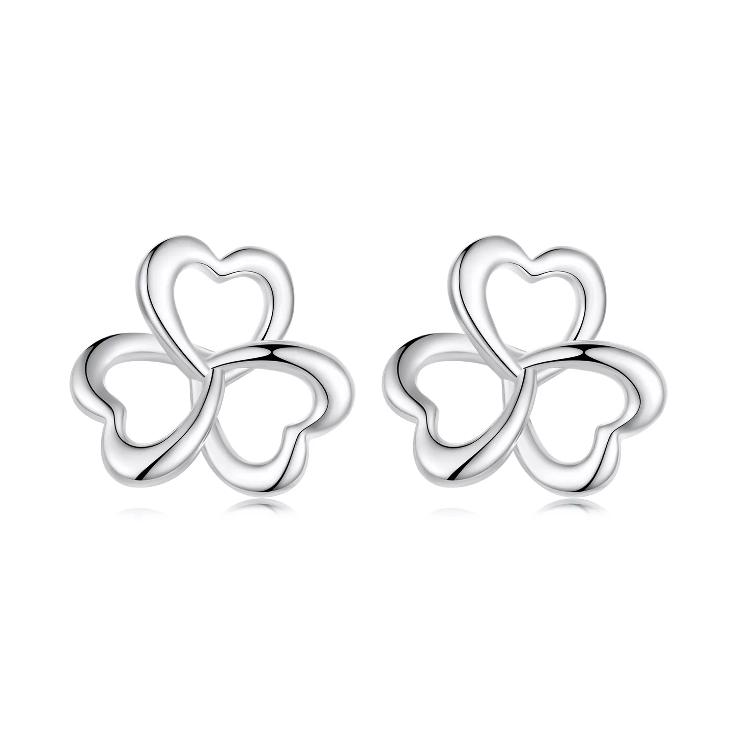 pendientes estilo trébol de pandora bse999
