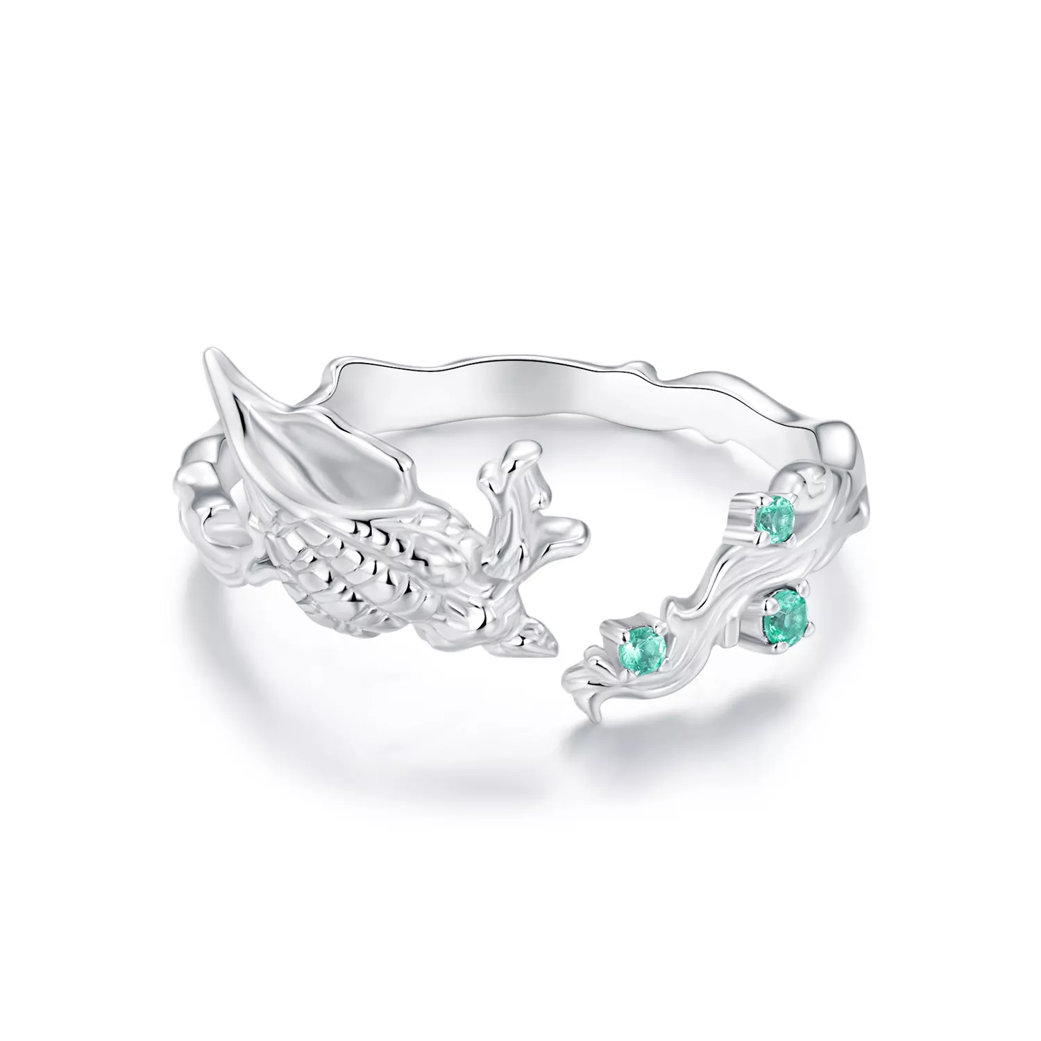 anillo abierto de concha estilo pandora bsr554 e
