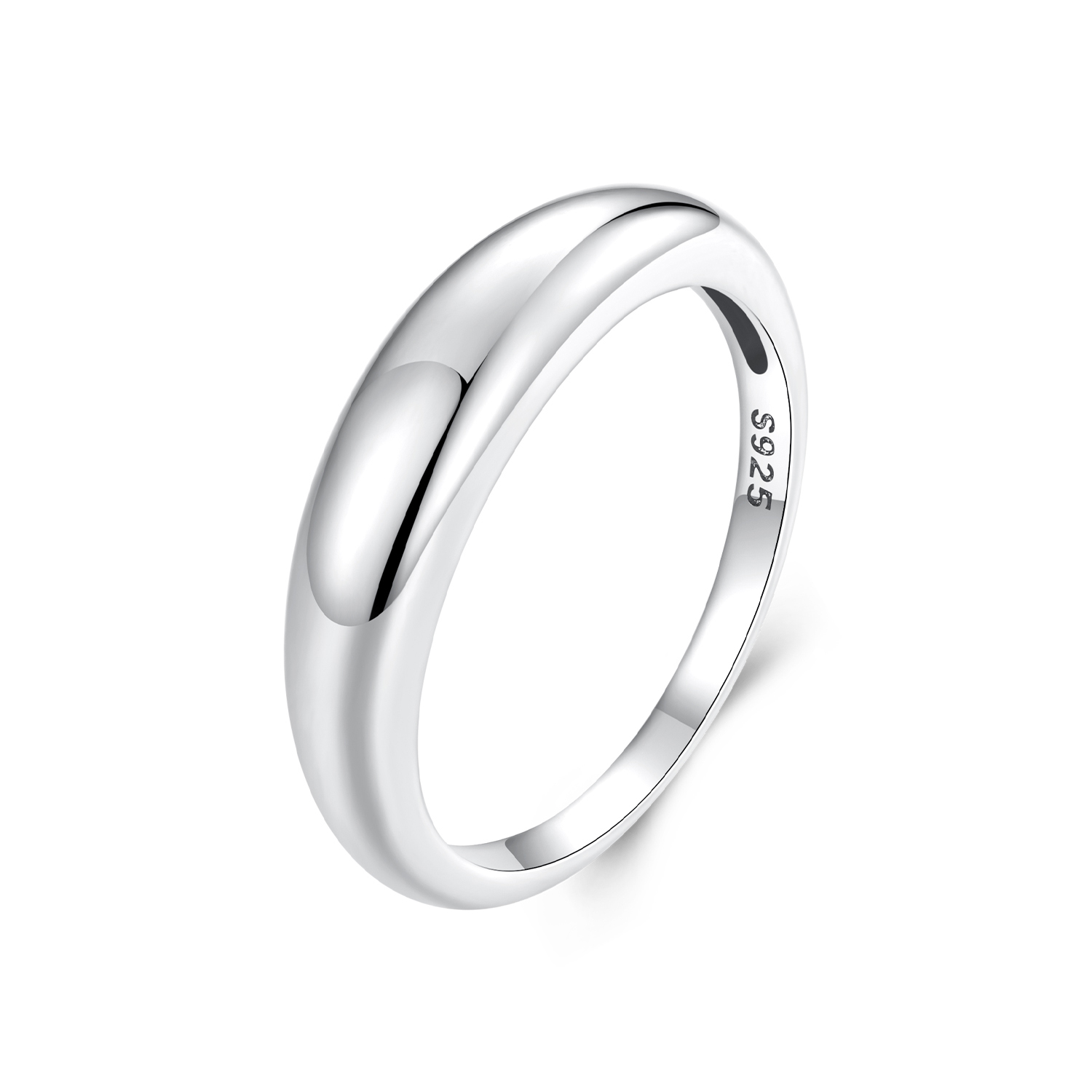 anillo sencillo liso estilo pandora bsr558