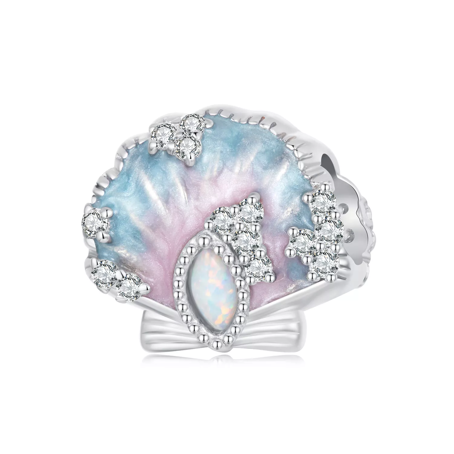 charm de concha de colores estilo fantasía de pandora bsc1017