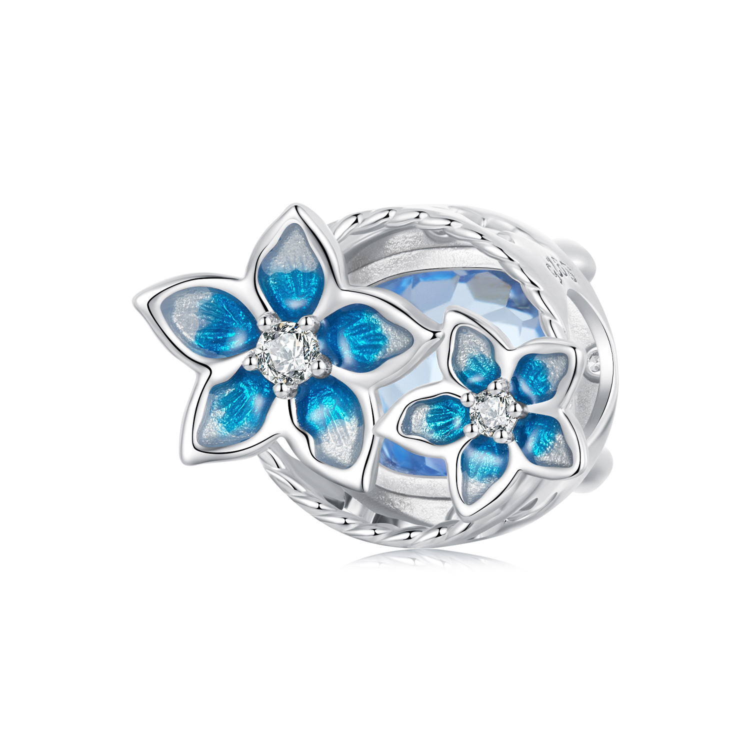 charm de flor de lphinium pequeña estilo pandora bsc1029