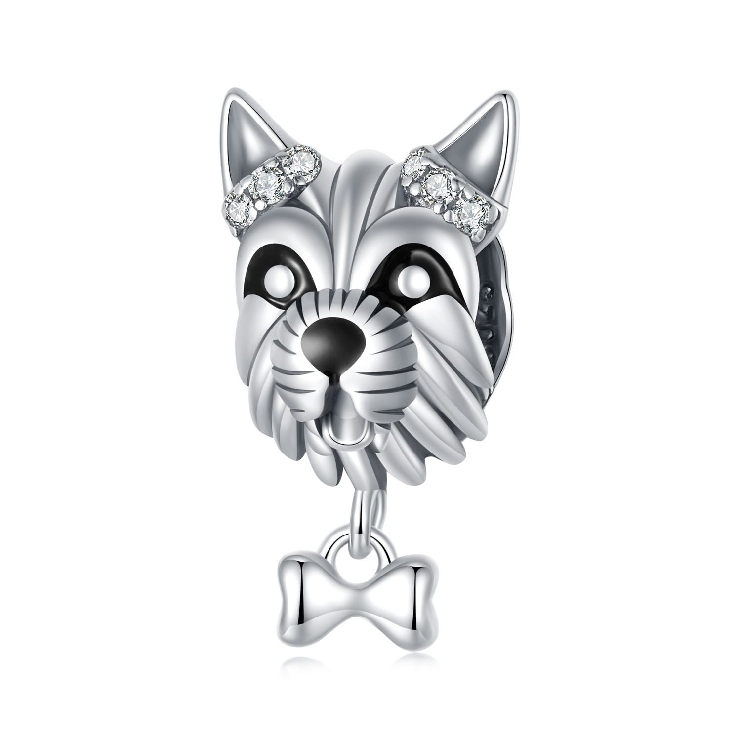 charm schnauzer estilo pandora scc2812