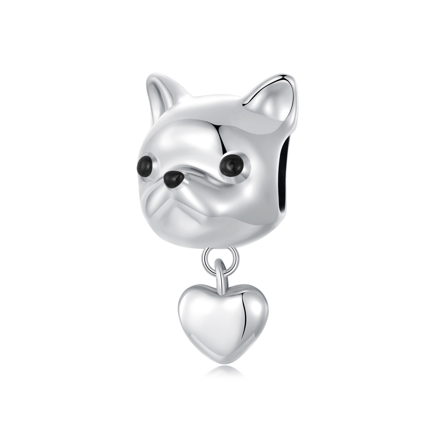 colgante de bulldog francés con estilo pandora scc2767