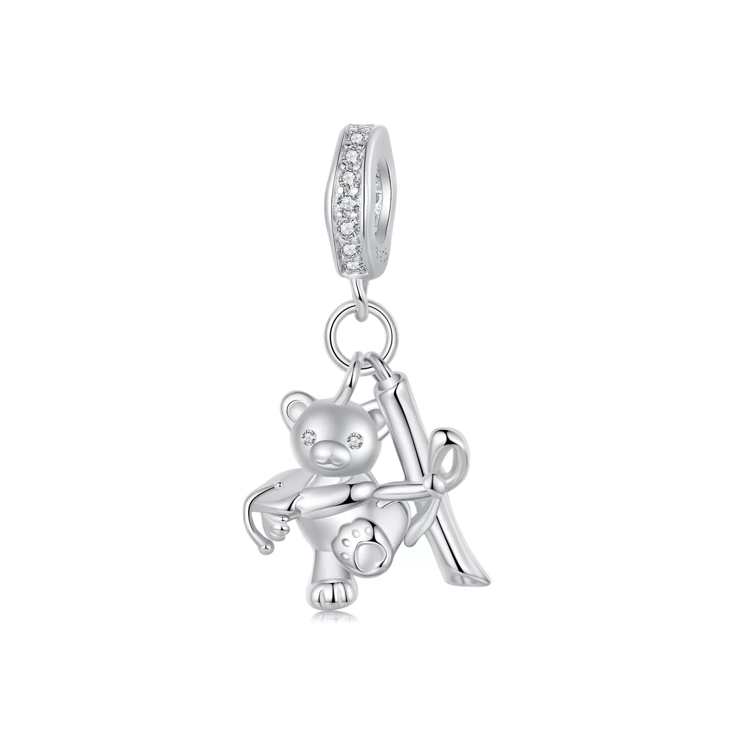 colgante de oso de graduación estilo pandora scc2837