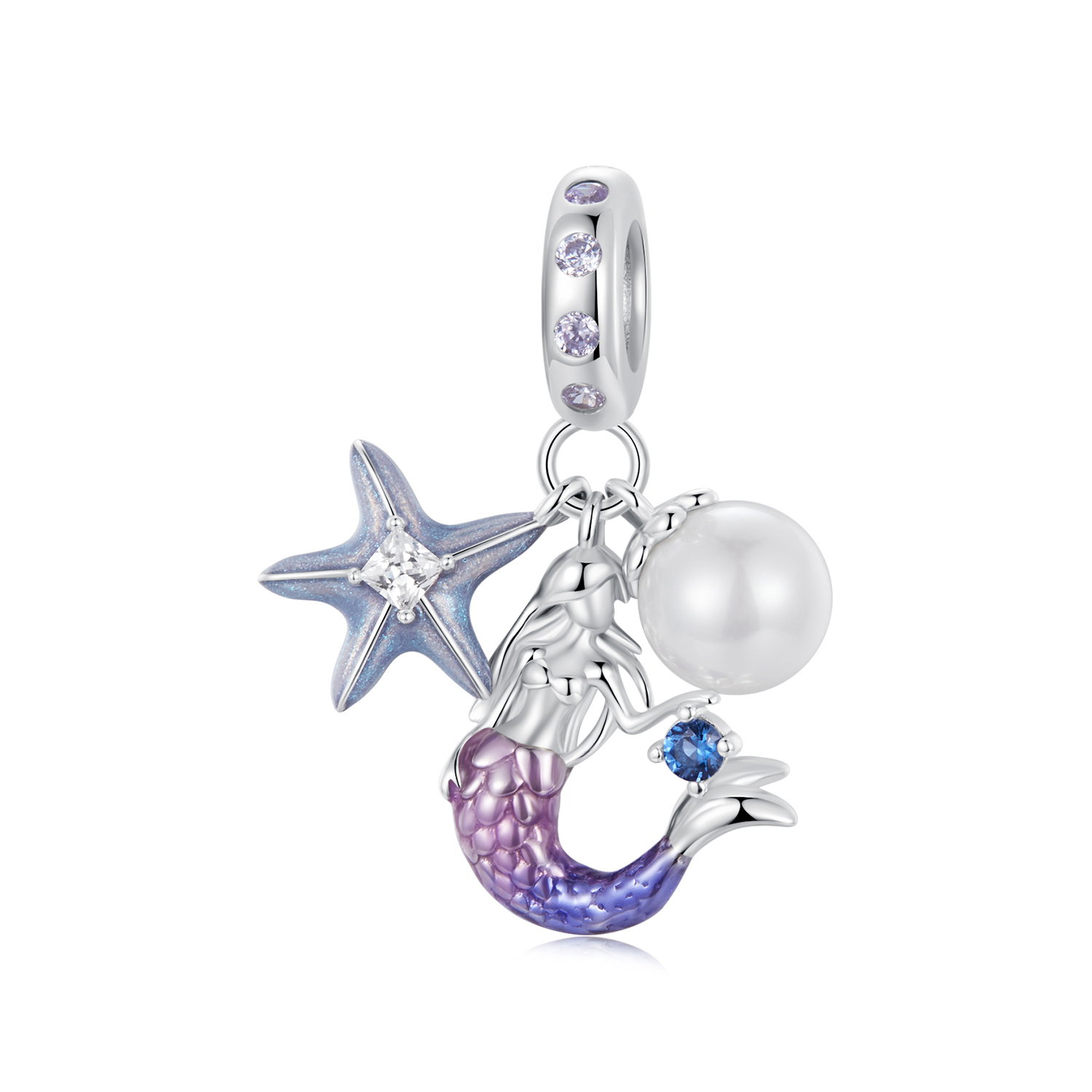 colgante de sirena estilo pandora scc2768